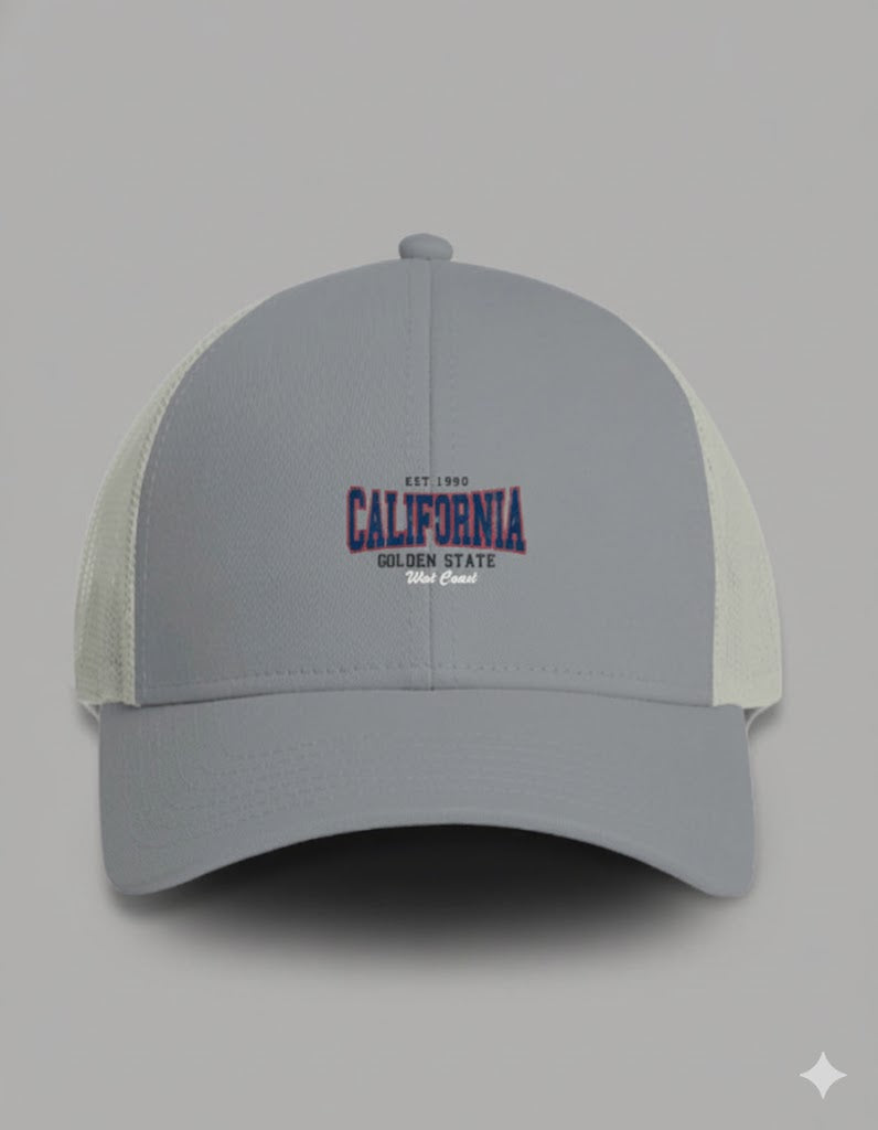 "PREMIUM GREY TRUCKER CAP"