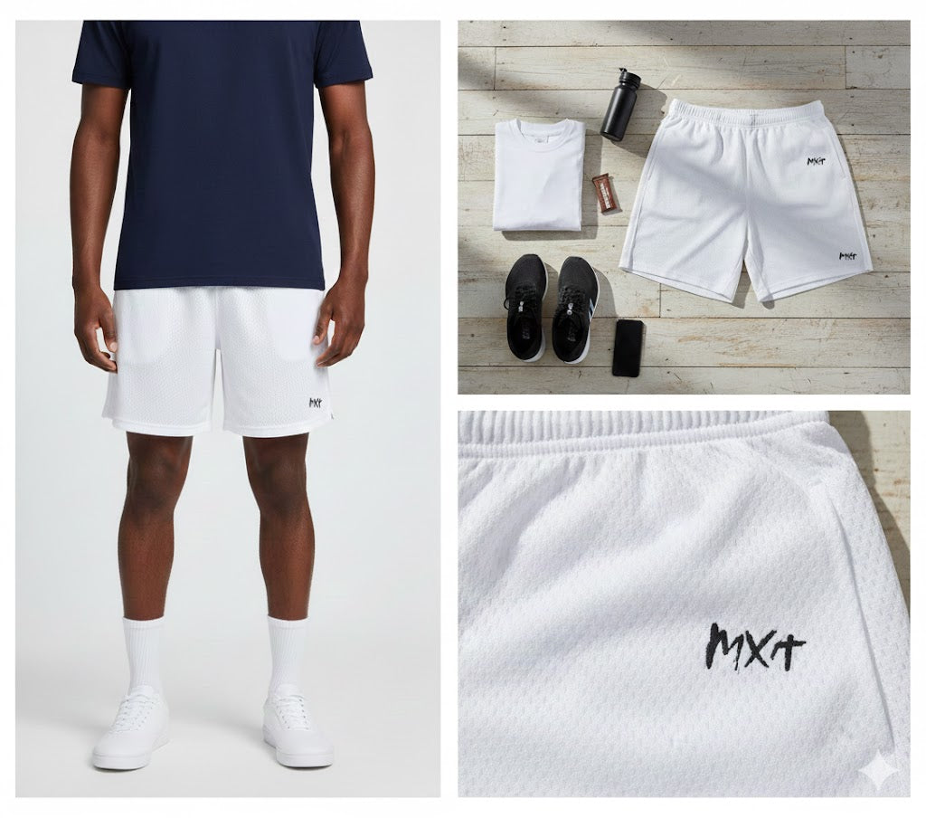 "PREMIUM AOP WHITE SHORTS MEN"