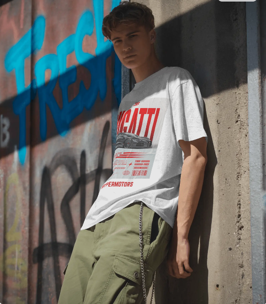 BUGATTI DESIGNED OVERSIZED T-SHIRT