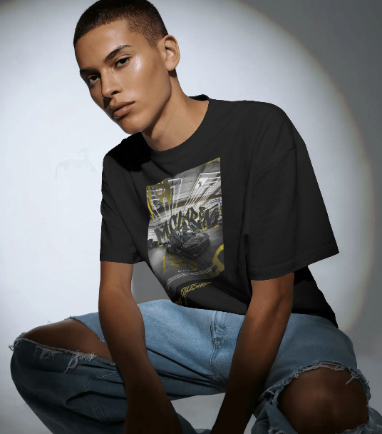 MCLAREN BLACK COTTON T-SHIRT