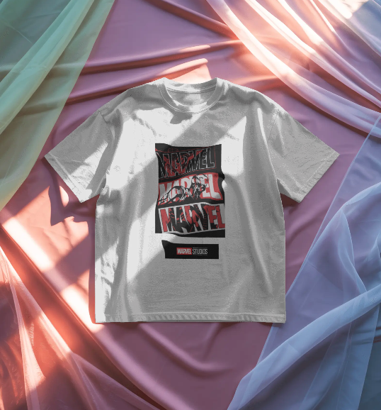 MARVEL DESIGNED WHITE COTTON T-SHIRT