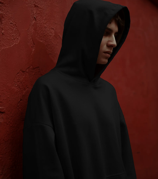 AUDI DESIGNED ACID WASHED BLACK HOODIE