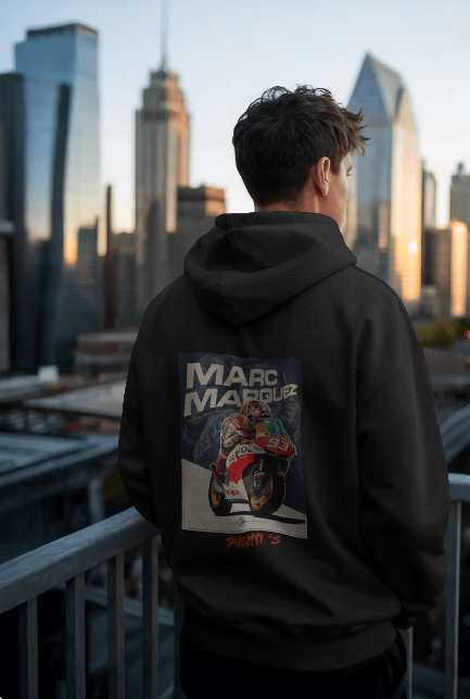 MARC DESIGNED BIKERS OVERSIZED HOODIE