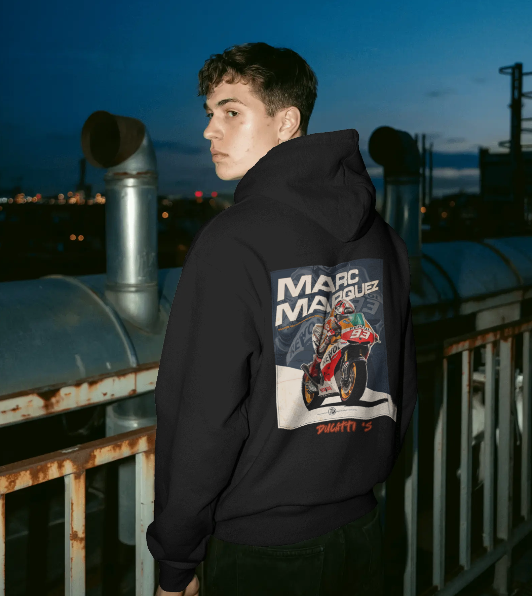 MARC DESIGNED BIKERS OVERSIZED HOODIE