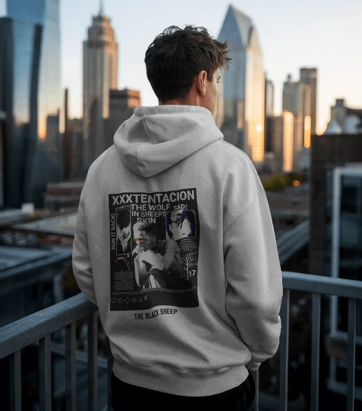 XXXTENTACION DESIGNED OVERSIZED HOODIE MEN