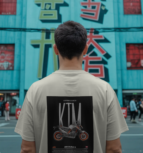 KTM DUKE GRAPHIC OVERSIZED T-SHIRT