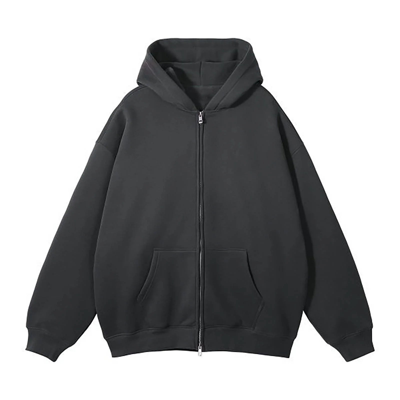 "ESSENTIAL CLASSIC DESIGNED ZIP HOODIE OVERSIZED"